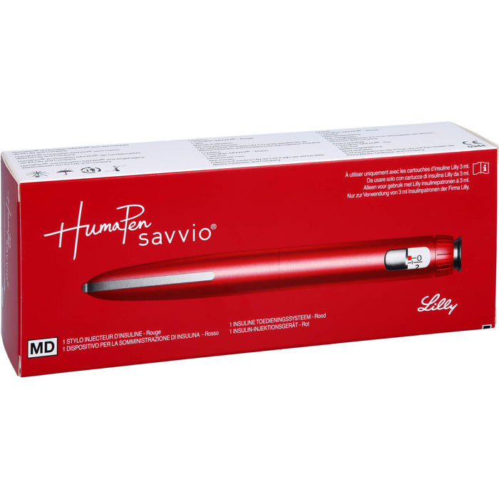 HumaPen Savvio Rot Insulin-Injektionsgerät, 1 pcs. Device
