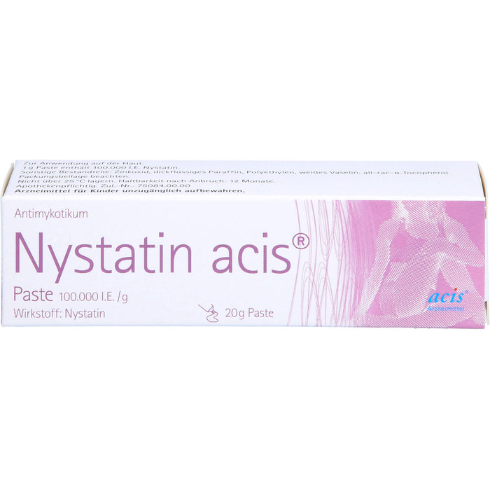 Nystatin acis Paste bei Hautinfektionen mit Hefepilzen, 20 g Creme