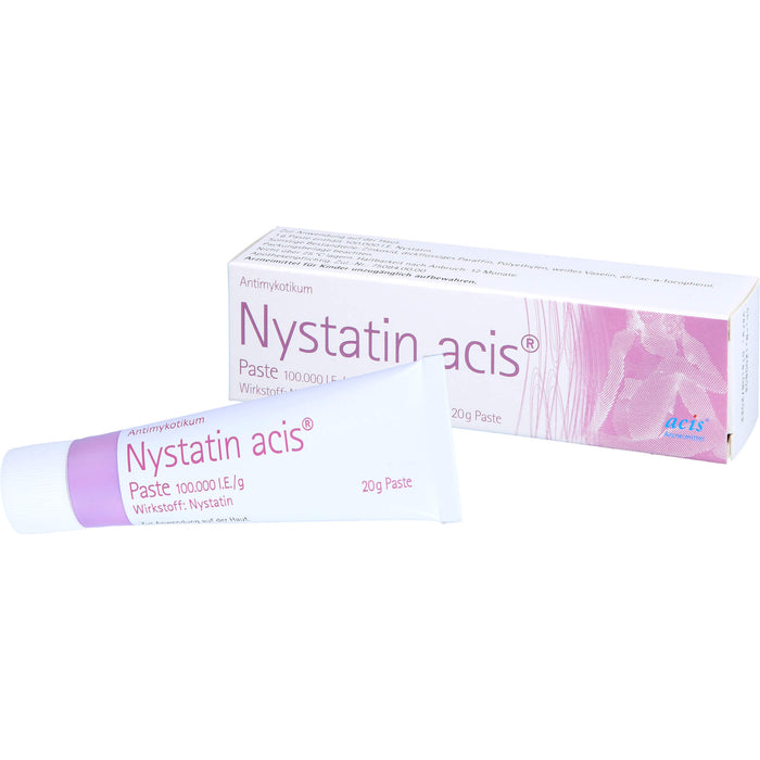 Nystatin acis Paste bei Hautinfektionen mit Hefepilzen, 20 g Crème
