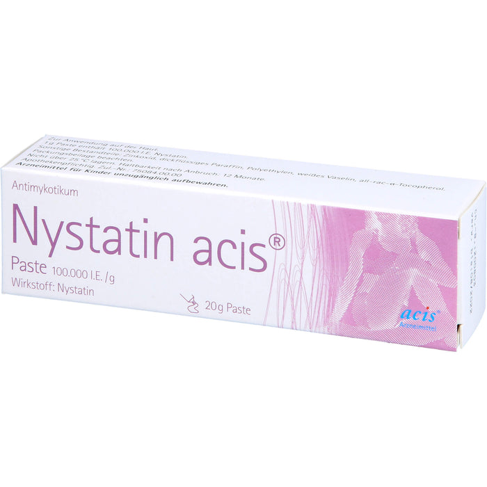 Nystatin acis Paste bei Hautinfektionen mit Hefepilzen, 20 g Crème