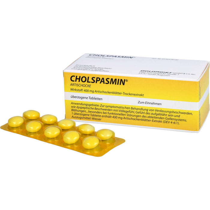 CHOLSPASMIN Artischocke, 50 pcs. Tablets