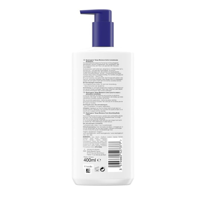 Neutrogena NF Deep Moisture Bodylotion tr. Haut, 400 ml body care