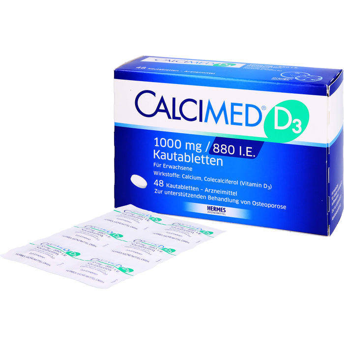 CALCIMED D3 1000 mg / 880 I.E. Kautabletten, 48 St KTA