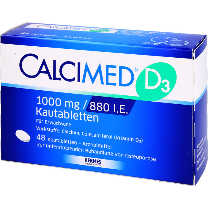 CALCIMED D3 1000 mg / 880 I.E. Kautabletten, 48 St KTA