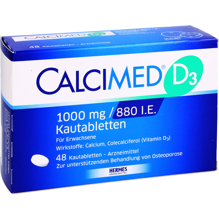 CALCIMED D3 1000 mg / 880 I.E. Kautabletten, 48 St KTA