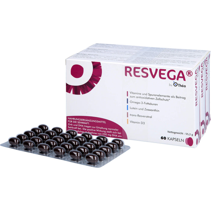 Resvega Kapseln zur Erhaltung normaler Sehkraft, 180 pc Capsules