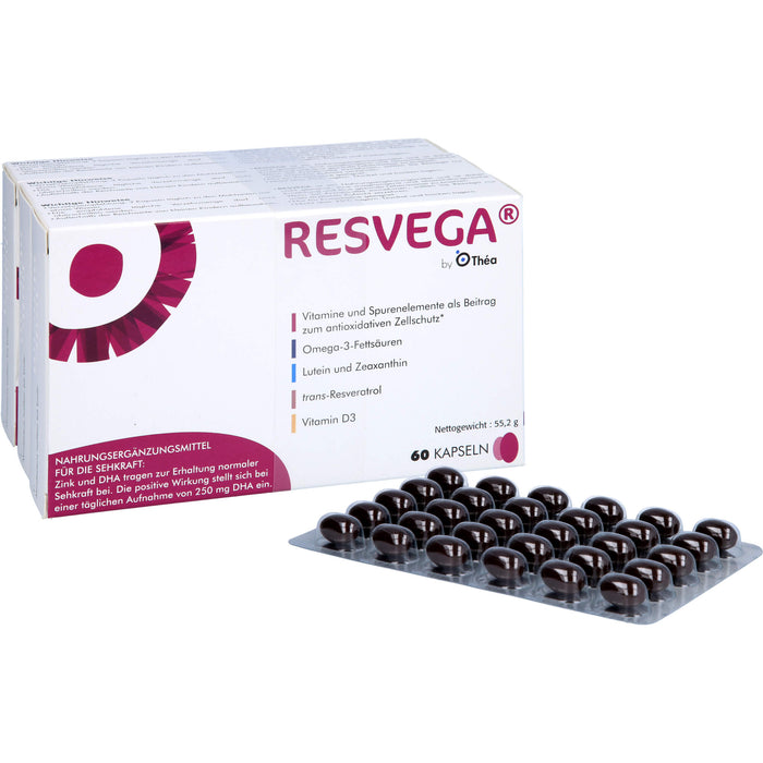 Resvega Kapseln zur Erhaltung normaler Sehkraft, 180 pc Capsules