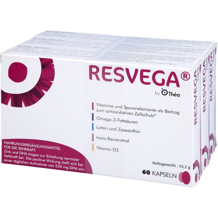 Resvega Kapseln zur Erhaltung normaler Sehkraft, 180 pc Capsules