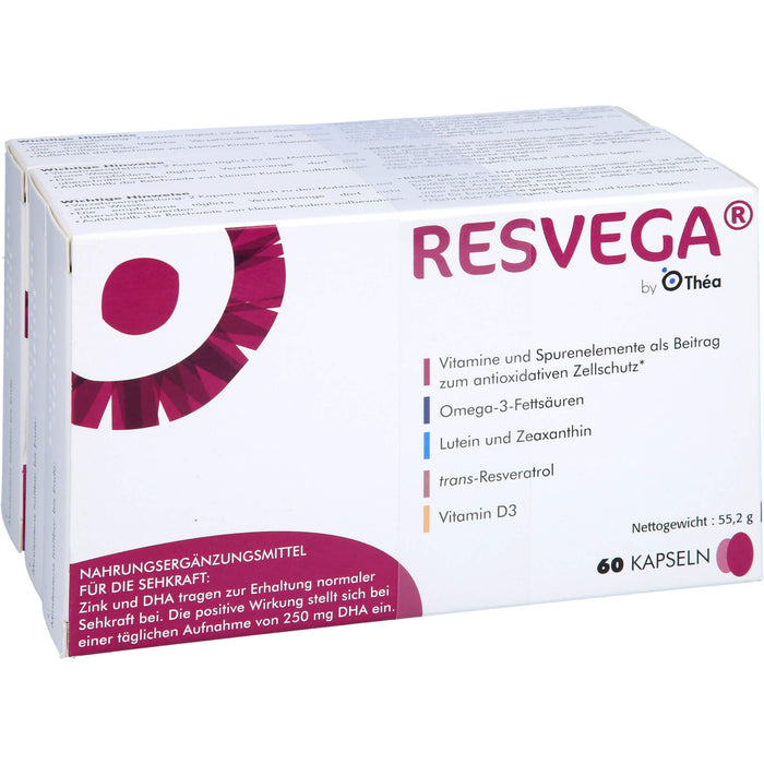 Resvega Kapseln zur Erhaltung normaler Sehkraft, 180 pc Capsules