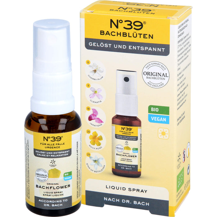 Original Bachblüten No. 39 Für alle Fälle Liquid Spray für Ruhe und Gelassenheit, 20 ml Lösung