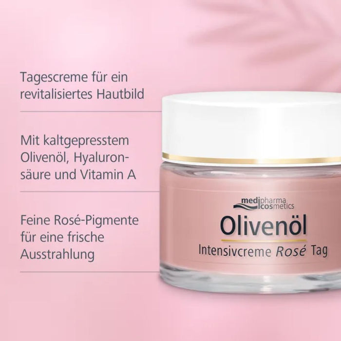 Olivenöl Intensivcreme Rose Tagescreme, 50 ml Crème