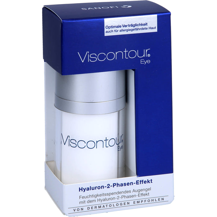 Viscontour Eye pflegendes Anti Aging Augengel mit Tiefen-Hyaluron, 15 ml Cream