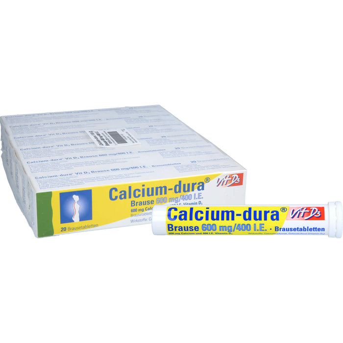 Calcium-dura® Vit D3 Brause 600 mg/400 I.E., Brausetabletten, 120 St BTA