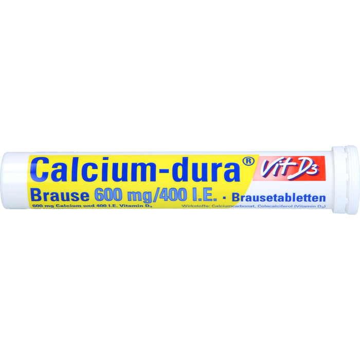 Calcium-dura® Vit D3 Brause 600 mg/400 I.E., Brausetabletten, 120 St BTA