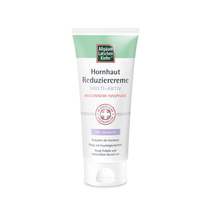 Allgäuer Latschenkiefer Hornhaut Reduziercreme Multi-Aktiv reduziert Hornhaut effektiv, beugt Fußpilz und bakteriellem Geruch vor, pflegt intensiv mit Feuchtigkeits-Effekt, 100 ml Creme