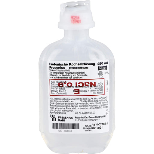 Isotonische Kochsalzlösung Fresenius Infusionslösung, 250 ml Lösung