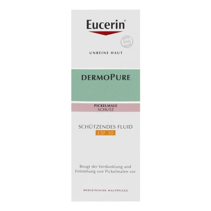 Eucerin Dermopure schützendes Fluid LSF 30 beugt der Verdunkelung von Pickelmalen und Unreinheiten vor, 50 ml Crème