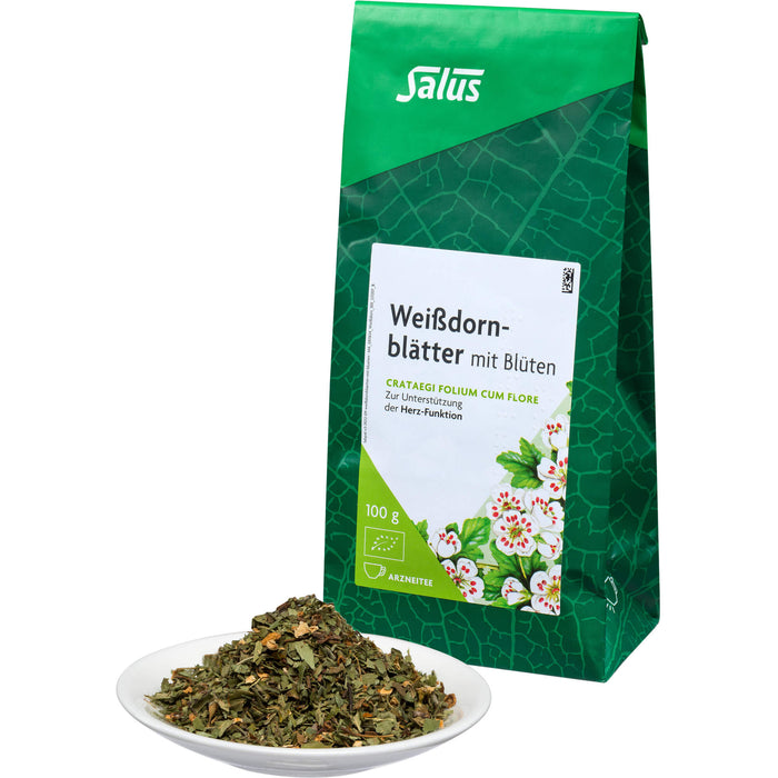Salus Weißdornblätter mit Blüten zur Unterstützung der Herz-Funktion, 100 g Thé