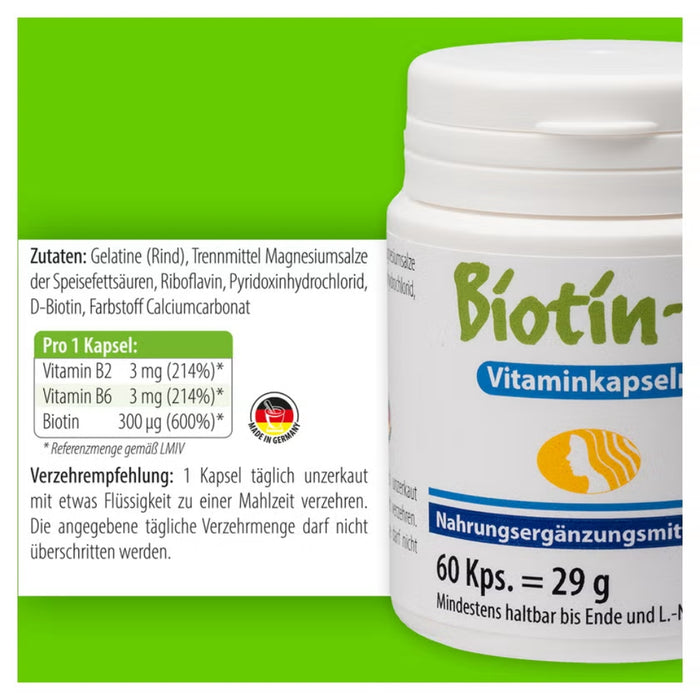 Pharma Peter Biotin H Vitaminkapseln, 60 St. Kapseln