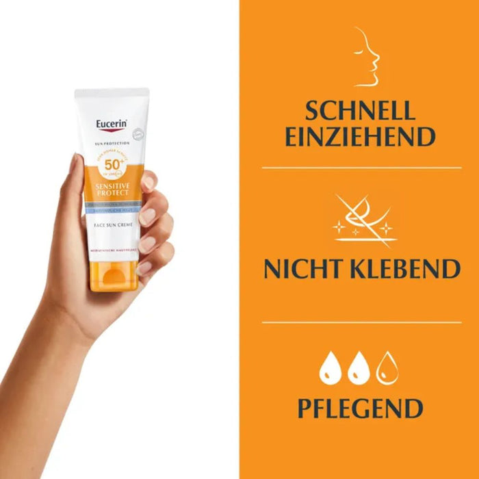 Eucerin Sensitive Protect Face Sun Creme LSF 50+, 50 ml Cream