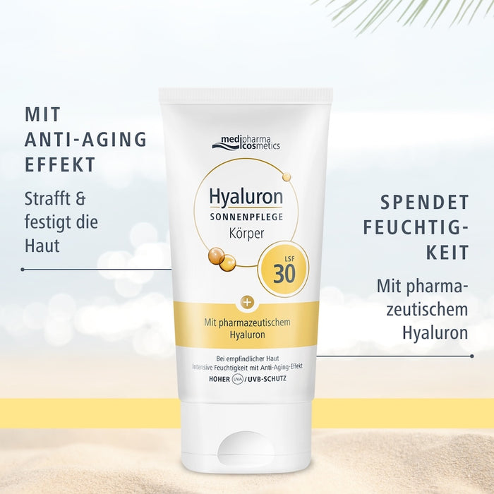 Medipharma Cosmetics Hyaluron Sonnenpflege Körper LSF 30, 150 ml Crème