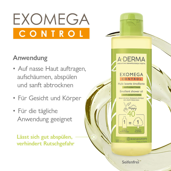 A-DERMA EXOMEGA CONTROL Duschöl, 500 ml Gel douche