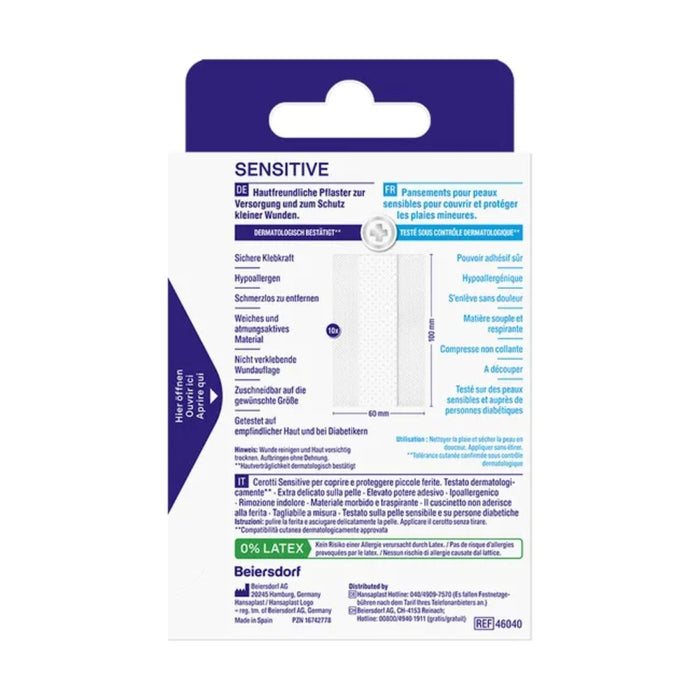 Hansaplast Sensitive Pflaster Hypoallergen 1mx6cm, 1 St. Pflaster