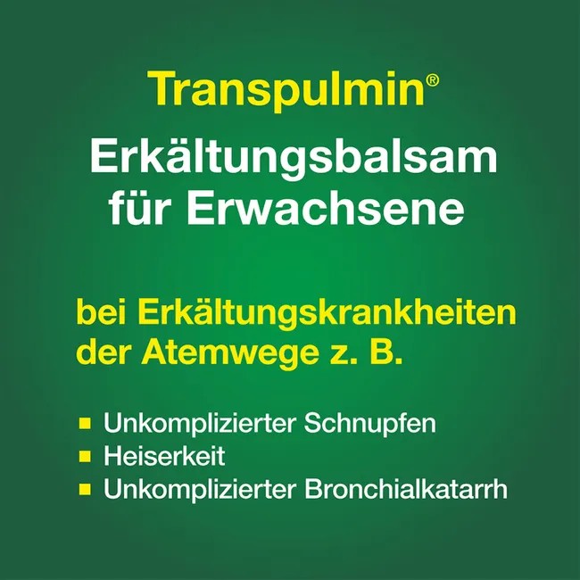 Transpulmin Erkältungsbalsam, 40 g Creme