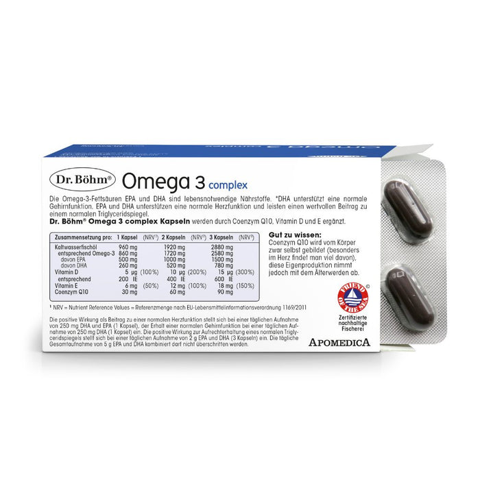 Dr. Böhm Omega 3 complex Kapseln, 60 St. Kapseln