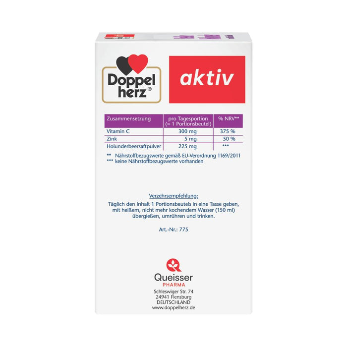 Doppelherz Heißer Holunder mit Vitamin C + Zink Granulat, 10 pcs. Sachets