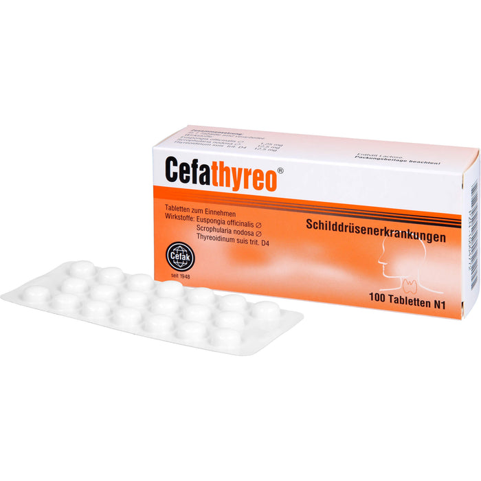 Cefathyreo Tabletten bei Schilddrüsenerkrankungen, 100 pc Tablettes