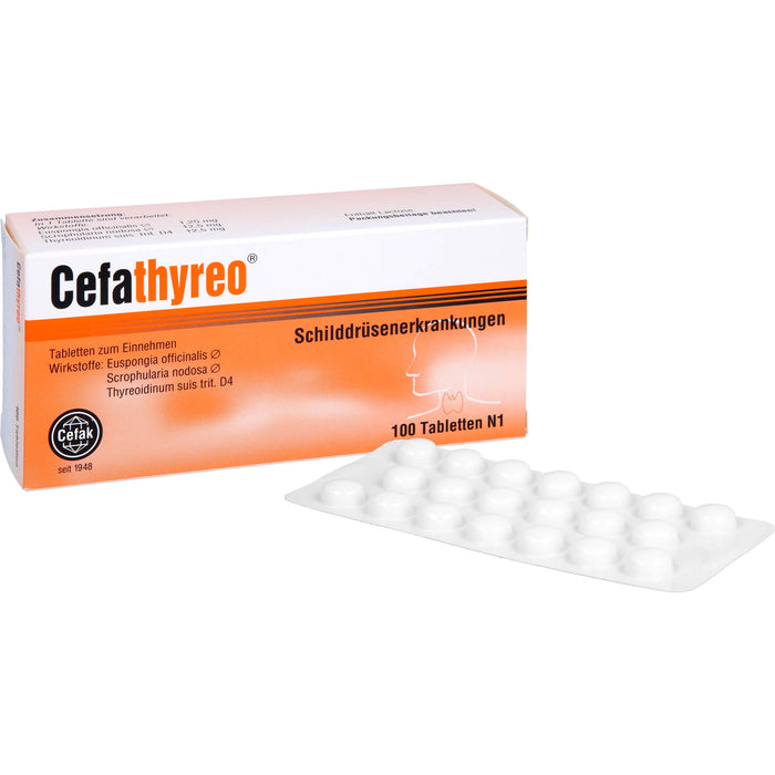 Cefathyreo Tabletten bei Schilddrüsenerkrankungen, 100 pc Tablettes