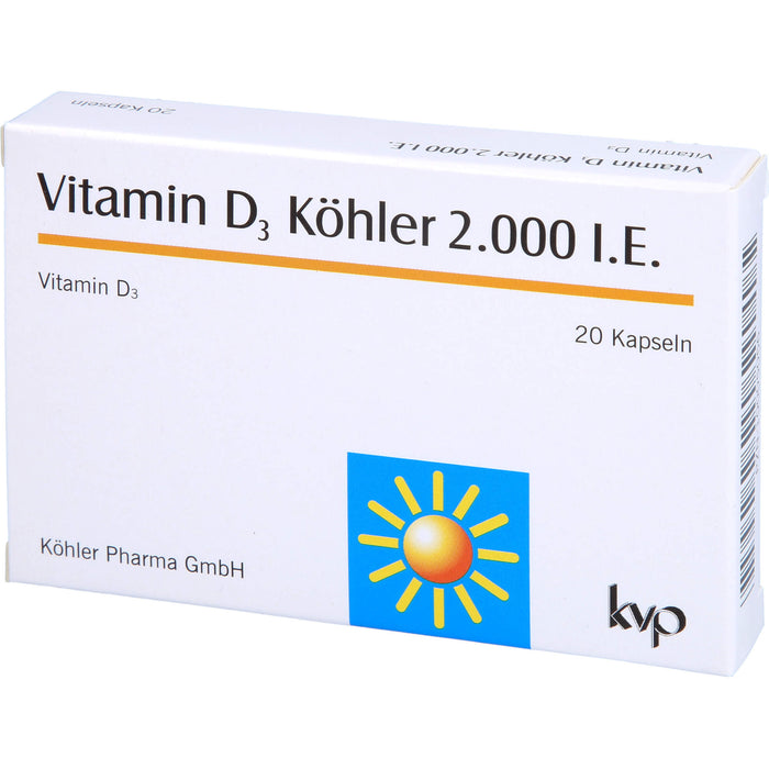 Vitamin D3 Köhler 2000 IE, 20 St KAP