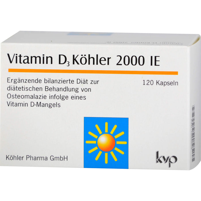 Vitamin D3 Köhler 2000 IE Kapseln, 120 pc Capsules
