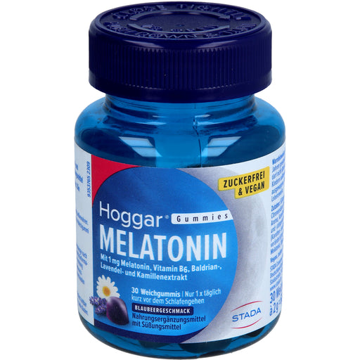 Hoggar Melatonin Weichgummis mit Blaubeergeschmack, 30 St. Gummibären