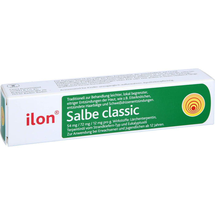 ilon Salbe classic bei leichten eitrigen Entzündungen der Haut, 25 g Ointment