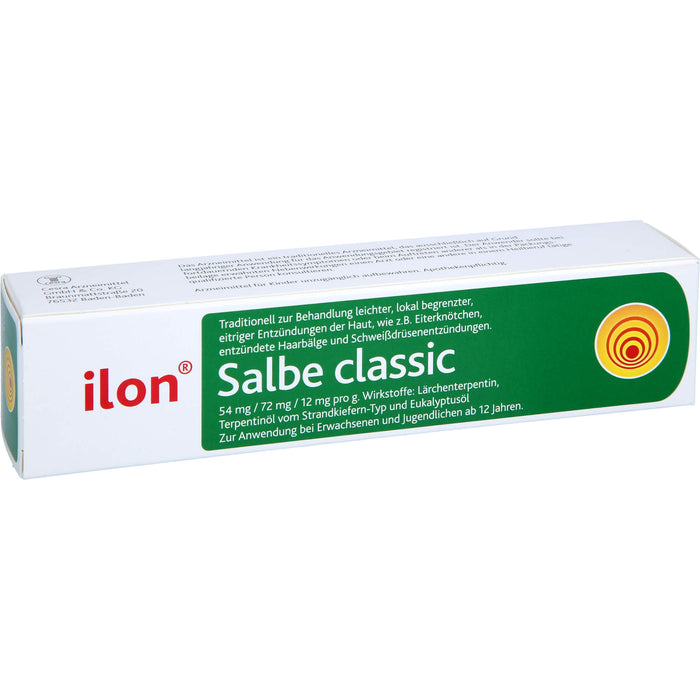 ilon Salbe classic bei leichten eitrigen Entzündungen der Haut, 50 g Ointment