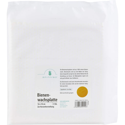 SPINNRAD Bienenwachsplatten, 3 St. Packung
