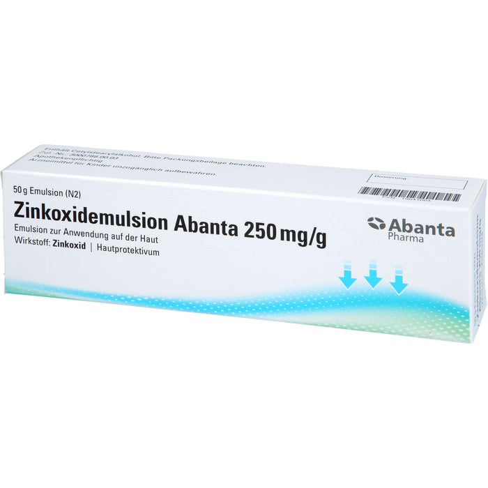 Abanta Pharma Zinkoxidemulsion 250 mg / g Hautprotektivum, 50 g Emulsion