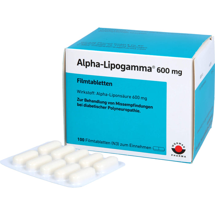 Alpha-Lipogamma  600 mg Filmtabletten, 100 pcs. Tablets
