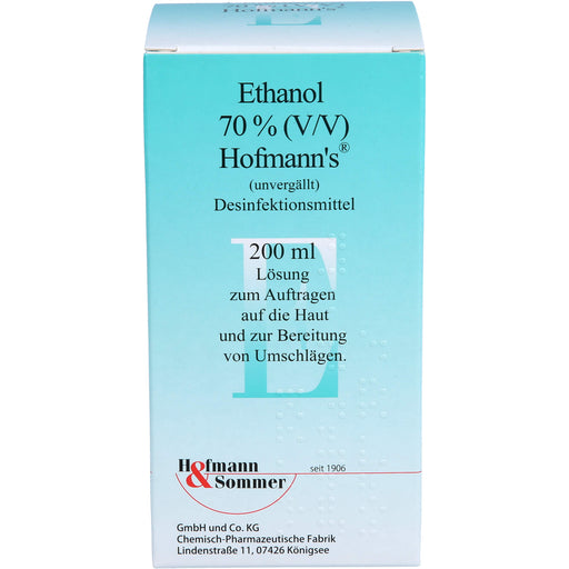 Hofmann's Ethanol 70% (V/V) Desinfektionsmittel Lösung, 200 ml Lösung