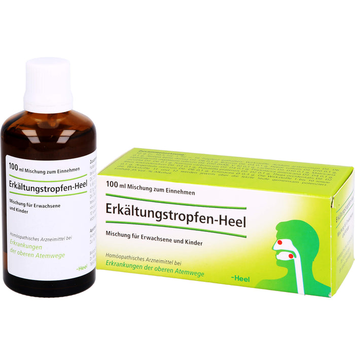 Heel Erkältungstropfen bei Erkrankungen der oberen Atemwege, 100 ml Solution