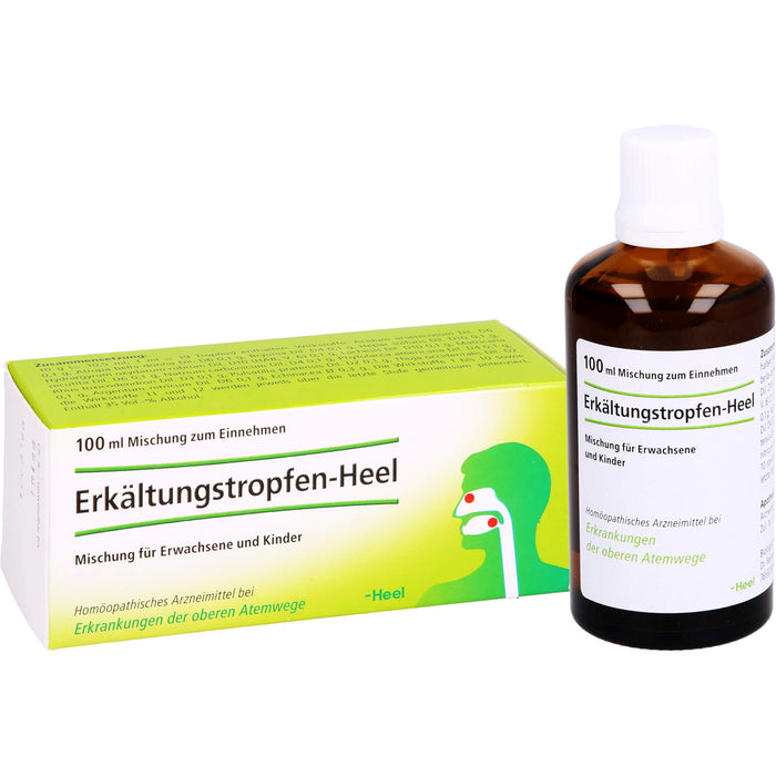 Heel Erkältungstropfen bei Erkrankungen der oberen Atemwege, 100 ml Solution