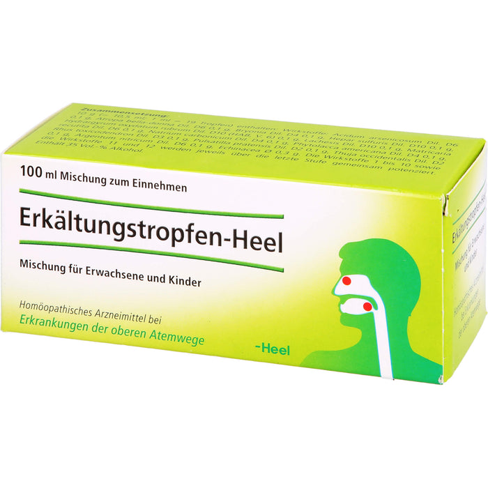Heel Erkältungstropfen bei Erkrankungen der oberen Atemwege, 100 ml Solution