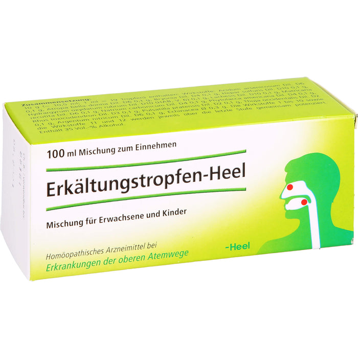 Heel Erkältungstropfen bei Erkrankungen der oberen Atemwege, 100 ml Solution