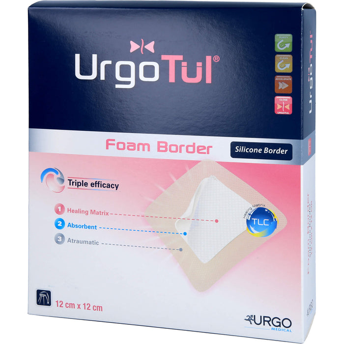 Urgotül Foam Border 12 x 12 cm, 10 St. Verband