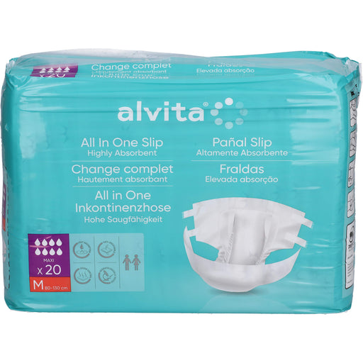 Alvita All-in-One Inkontinenzhose Maxi Medium für die Nacht, 20 St. Windelhosen