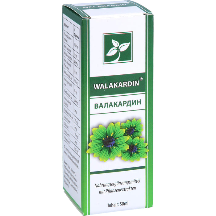 Walakardin Tropfen unterstützt das Herz-Kreislauf-System, 50 ml Solution