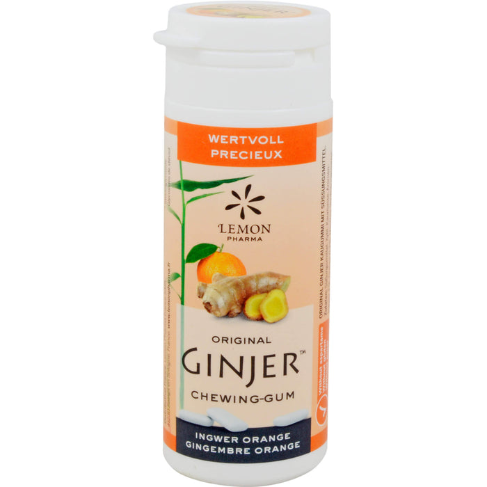 LEMON PHARMA Ingwer Ginjer Kaugummi, 30 g Kaugummi