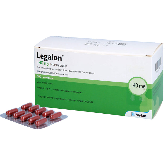 Legalon 140 kohlpharma Hartkapseln bei Lebererkrankungen, 180 pc Capsules